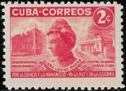 Cuba 1951 Mint Stamp Clara Maass Newark Memorial And Las Animas Hospitals Havana 2 Centavos [WLT1783] - Unused Stamps