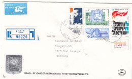 Israël - Lettre Recom De 1991  ? - Oblit Haifa - TH Herzl - - Storia Postale