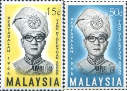 244451 MNH MALASIA 1966 CORONACION DE YANG DI PERTUAN AGONG IV - Malaysia (1964-...)