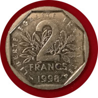 Monnaie France - 1998 - 2 Francs Semeuse - 2 Francs