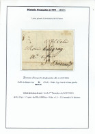 LAC De FONTAINE L'EVEQUE Le 30 Fructidor AN 11 (15/09/1803) Avec Griffe 86 BINCH (21x9 Mm) Vers Bordeaux.  Port De 14 Dé - 1794-1814 (Periodo Francese)