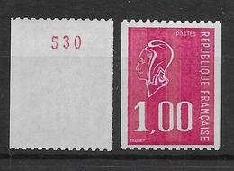France N°1895a N° Rouge - Neuf ** Sans Charnière - TB - Unused Stamps