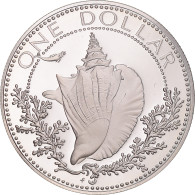 Monnaie, Bahamas, Elizabeth II, Dollar, 1974, Franklin Mint, U.S.A., FDC - Bahama's