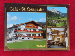 AK:Tannheim, Cafe 'St. Leobhard', Ungelaufen (Nr.3080) - Tannheim