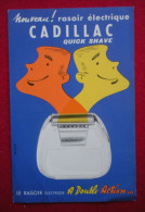 Publicité Rasoir électrique Cadillac Quick Shave à Double Action 2 Têtes Jumelées Rasor - Razor Blades