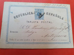 Espagne - Entier Postal De Santiago Pour Antequera En 1874 - D 246 - 1850-1931