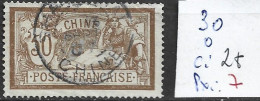 CHINE FRANCAISE 30 Oblitéré Côte 28 € - Oblitérés