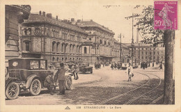 Strasbourg * Vue Sur La Gare * Tram Tramway * Automobile Ancienne Marque Type Modèle ? - Straatsburg