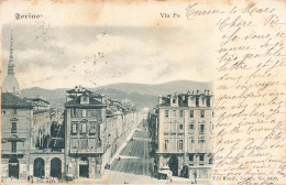 ITALIE - Torino - Via Po - Rue - F Lli Künzli - Dos Non Divisé - Carte Postale Ancienne - Panoramische Zichten, Meerdere Zichten