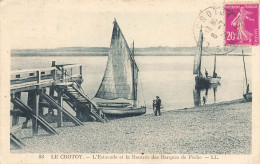 Le Crotoy * L'estacade Et La Rentrée Des Barques De Pêche - Le Crotoy