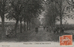 CARTE POSTALE ORIGINALE ANCIENNE : PRECY SUR OISE L'ALLEE DES MARRONNIERS ANIMEE OISE (60) - Précy-sur-Oise