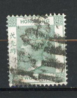 H-K  Yv. N° 34 ; SG N° 56 Fil CA (o)  2c Vert-gris  Victoria  Cote  1 Euro BE   2 Scans - Used Stamps