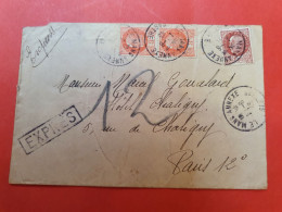 Enveloppe En Exprès De Le Mans Pour Paris En 1943 - D 257 - 1921-1960: Modern Period