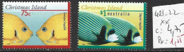 CHRISTMAS 421-22 ** Côte 4.75 € - Christmas Island