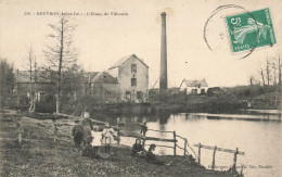 Bouvron * L'étang De Vilhouin * Tour Usine Minoterie Moulin ? * Enfants Villageois - Autres & Non Classés