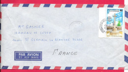 Enveloppe LETTRE  Nouvelle Calédonie, 1990, Recto Verso Voir Scanne, Timbre Et Tampon - Storia Postale