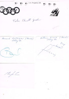 JEUX OLYMPIQUES - AUTOGRAPHES DE MEDAILLES OLYMPIQUES - CONCURRENTS DU BRESIL - - Autografi