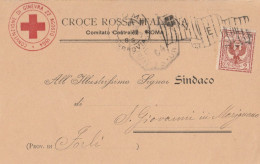 CARTOLINA RICEVUTO CROCE ROSSA COMITATO CENTRALE ROMA (RY77 - Croix-Rouge