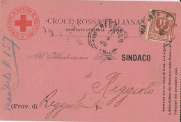 CARTOLINA RICEVUTA CROCE ROSSA 1905 (RY70 - Croix-Rouge