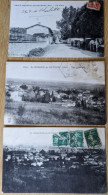 St Maurice De Beynost .Belle Carte De : La Place : Charrettes Avec Cheval Devant Café Restaurant Vignat En 1916 - Non Classés