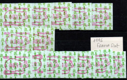 China Hong Kong Machine Label Frama 1996 Rat Machine 01 And 02 Complet Set Free Postage - Unused Stamps