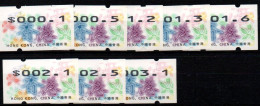 China Hong Kong Machine Label Frama 1999 Complet Set Free Postage - Neufs