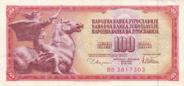 BANCONOTA JUGOSLAVIA 100 VF (RY1484 - Yugoslavia