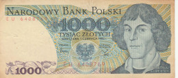 BANCONOTA POLONIA 1000 EF (RY1476 - Pologne