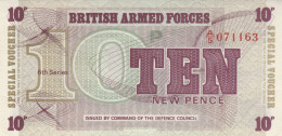 BANCONOTA BRITISH ARMED FORCE 10 P UNC (RY1569 - Autorità Militare Britannica