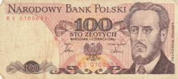 BANCONOTA POLONIA 100 VF (RY1535 - Pologne