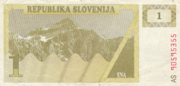 BANCONOTA SLOVENIA 1 VF (RY1508 - Slovénie