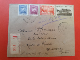 Monaco - Enveloppe En Recommandé Pour Annonay - D 284 - Briefe U. Dokumente