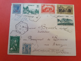 Monaco - Enveloppe En Recommandé Pour Lamure Sur Azergues En 1944 - D 285 - Briefe U. Dokumente