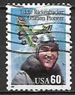 ETATS - UNIS     -    Aéros.     Eddie  Rickenbacker   /  Avion       -     Oblitéré - 3a. 1961-… Used