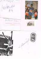 JEUX OLYMPIQUES - AUTOGRAPHES DE MEDAILLES OLYMPIQUES - CONCURRENTS DU BRESIL - - Handtekening