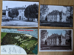 Villette D'Anthon, Camping Naturiste / Naturisme, La Mairie Et Les écoles Et Monument Aux Morts , Le Château De La Serra - Andere & Zonder Classificatie