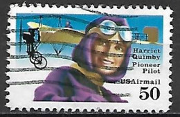 ETATS - UNIS     -    Aéros.     Harriet Quimby  /  Pilote D' Avion    -   Oblitéré - 3a. 1961-… Afgestempeld