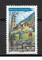ANDORRE FR ,  No 704 , NEUF , ** , SANS CHARNIERE, TTB . - Unused Stamps