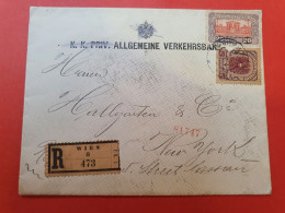 Autriche - Enveloppe Commerciale En Recommandé De Wien Pour New York En 1921 - D 293 - Storia Postale