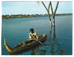 Tchad  -  Republique Du Tchad -  Pirogue  De Roseaux Sur Le Lac Tchad - Tchad