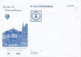 8 STE BALLONKOERIER GROETEN UIT GERAARDSBERGEN KIOSK OP DE GROTE MARKT N°425 VIERGE ( Envoie+grand Format) - Covers & Documents