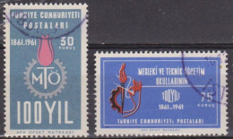 Enseignement - TURQUIE - Ecole Professionnelle Et Technique - N° 1607-1608 - 1961 - Gebruikt