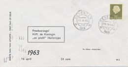 Philato FDC W3 - Blanco / Open Klep (CW = € 90,-) - FDC