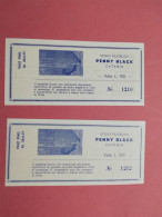 B8 BUONO ACQUISTO PENNY  BLACK CATANIA 2 PEZZI FIOR DI STAMPA - [10] Cheques En Mini-cheques