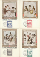 6 CARTOLINE MAXIMUM CARD VATICANO SERIE 1965 (RY1951 - Maximumkaarten