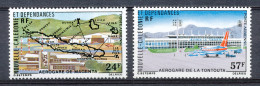 NOUVELLE CALEDONIE ET DEPENDANCES 1977- AIR PORTS OF NEW CALEDONIA - MNH SET                                       Hk629 - Unused Stamps