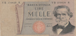BANCONOTA ITALIA 1000 VERDI VF (RY2685 - 1000 Liras