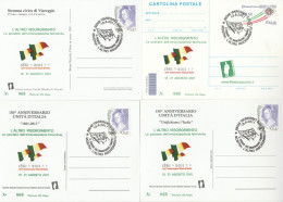 6 CARTOLINE 150 ANNIV UNITA ITALIA TIR 105 N.66 2011 (RY2559 - 2011-20: Marcophilie