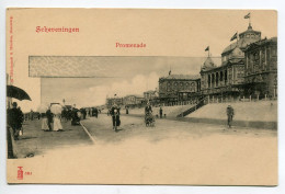 PAYS BAS SCHEVENINGEN Promenade Femmes Cyclistes Route Bord Mer  1900 Dos Non Divisé    D16 2021 - Scheveningen