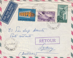 LETTERA 1969 POSTA AERA PER AUSTRALIA (RY2456 - Cartas & Documentos